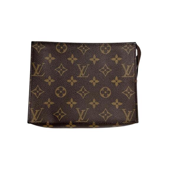 LOUIS VUITTON Brown Monogram Pouch - Picture 1 of 14